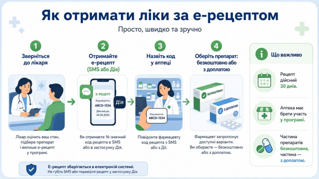 Як отримати ліки безкоштовно за електронним рецептом