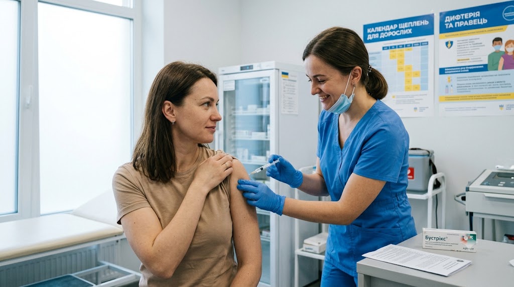 Які щеплення потрібні дорослим: календар вакцинації, дози, строки та групи ризику в Україні