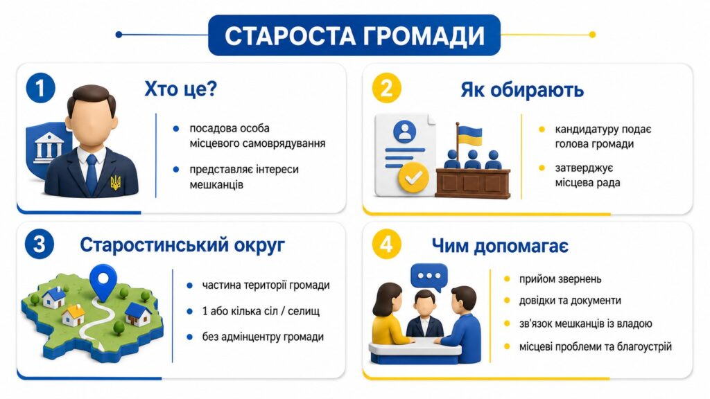 Хто такий староста і навіщо він громаді