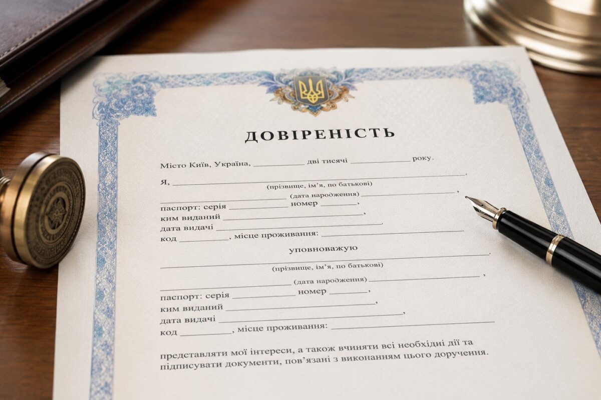 Довіреність: що це, види за обсягом повноважень, як оформити в нотаріуса, що має містити, строк дії та як скасувати.